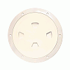 Beckson 8" Smooth Center SCREW-OUT Deck Plate - Beige