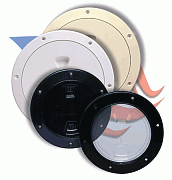 Beckson DP40WC 4" White with Clear Center Deck Plate