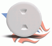 Beckson DP50W 5" White Twist-Out Deck Plate