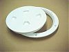 Beckson DP80W 8" White Smooth Center Deck Plate