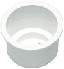 Beckson GH33W1 White Recessed Drink Holder