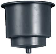 Beckson Marine GH43D-B1 Drink Holder with Drain Black