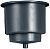 Beckson Marine GH43D-B1 Drink Holder with Drain Black