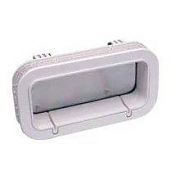 Beckson PO714DWC20 7" x 14" White Rain Drain Opening Port