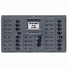 Bep Ac Circuit Breaker Panel with Digital Meters, 16SP 2DP AC230V Acsm Stainless Steel Horizontal