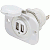 Blue Sea 12 Volt DC Dual USB Charger Socket - White