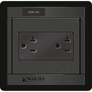 Blue Sea 1479 360 Panel - 120V Ac Dual Outlet