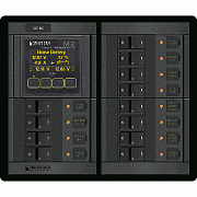 Blue Sea 1496 - 360 Panel - 12 Position 12 Volt Flat Rocker M2 Multimeter with Soc