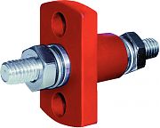 Blue Sea 2202 Small Red 250A Feed-Through Terminal 5/16"-18 Stud