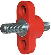 Blue Sea 2204 Small Red 250A Feed-Through Terminal 3/8"-16 Stud