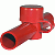 Blue Sea 4003 Cable Cap Dual Entry - Red