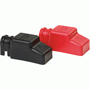 Blue Sea 4018 Square Cablecap Insulators Pair Red/Black