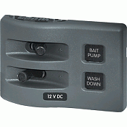 Blue Sea 4303 Weatherdeck 12 Volt DC Waterproof Switch Panel - 2 Position
