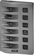 Blue Sea 4304 Gray 4 Position Weatherdeck Water Resistant Fuse Panel