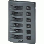 Blue Sea 4307 Weatherdeck 12 Volt DC Waterproof Switch Panel - 6 Position