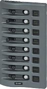 Blue Sea 4378 Weather Deck 12V Panel 8 Position Gray