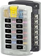 Blue Sea 5029 12-GANG Fuse Block St Ato/Atc with Cover