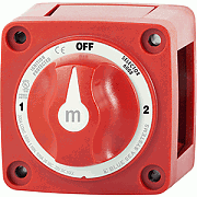 Blue Sea 6008 M-SERIES Battery Switch 3 Position - Red