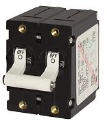 Blue Sea 7235 15A White A-Series Double Pole AC/DC Circuit Breaker