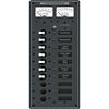 Blue Sea 8082 12V DC 10 Position Circuit Breaker Panel with Meters