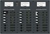 Blue Sea 8084 120V AC/12V DC 24 Position Circuit Breaker Panel with Meters