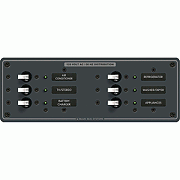 Blue Sea 8097 Ac 6 Position Toggle Circuit Breaker Panel - White Switches