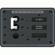 Blue Sea 8129 Ac Main + Branch A-SERIES Toggle Circuit Breaker Panel (230V) - Main + 1 Position