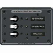 Blue Sea 8158 Ac 3 Position 230V (european) Breaker Panal