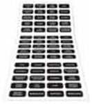Blue Sea 8214 Horizontal Waterproof Panel Black Label Set 60/Set