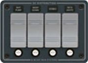 Blue Sea 8262 12 or 24V DC 4 Position Waterproof Fuse Panel