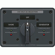 Blue Sea 8357 Ac Rotary Switch Panel 65 Ampere 2 Position + Off, 2 Pole