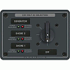 Blue Sea 8358 Ac Rotary Switch Panel 30 Ampere 3 Positions + Off, 2 Pole