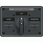 Blue Sea 8363 Ac Rotary Switch Panel 65 Ampere 2 Positions + Off, 3 Pole
