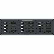 Blue Sea 8375 Panel DC 12 Position Horizontal Bl