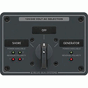 Blue Sea 8386 Ac Rotary Switch Panel 30 Ampere 2 Positon + Off, 4 Pole