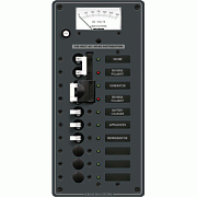 Blue Sea 8489 Breaker Panel - Ac 2 Sources + 6 Positions - White