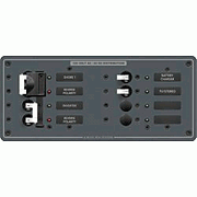 Blue Sea 8499 Breaker Panel - Ac 2 Sources + 4 Positions - White