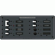 Blue Sea 8512 Breaker Panel - Ac Main + 6 Position - White