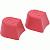Blue Sea Stud Mount Insulating Booths - 2-PACK - Red