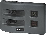 Blue Sea Weather Deck Panel 12 Volt 2 Gang Fuse Panel