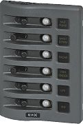 Blue Sea Weather Deck Panel 12 Volt 6 Circuit Breaker Panel