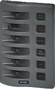 Blue Sea Weather Deck Panel 12 Volt 6 Gang Fuse Panel
