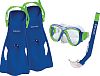 Body Glove 17035SETBLLIMLXL Snorkel Set Kid Blue/Lime L/XL