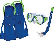 Body Glove 17035SETBLLIMLXL Snorkel Set Kid Blue/Lime L/XL