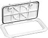 Bomar G8102022 Off White Inspection Hatch 12" x 21-1/16" Cut Out