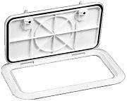 Bomar G8102022 Off White Inspection Hatch 12" x 21-1/16" Cut Out