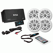 Boss Audio ASK904B.64 4-CHANNEL Bluetooth Amplifier W/4 Speakers