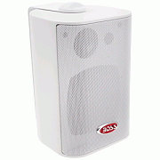 Boss Audio MR4.3W 4" 3-WAY Marine Enclosed System Box Speaker - 200W - White