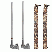 C.E. Smith 60" Post GUIDE-ON with I-BEAM Mounting Kit & Free Camo Wet Lands Post GUIDE-ON Pads