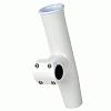 C.E. Smith Adjustable Mid Mount Rod Holder - 1.66" Or 1-1/2" Od - White Powder Coat Aluminum with Sleeve & Hex Key